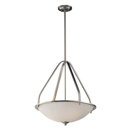 Mayfield 21'' Wide 3Light Pendant, Brushed Nickel